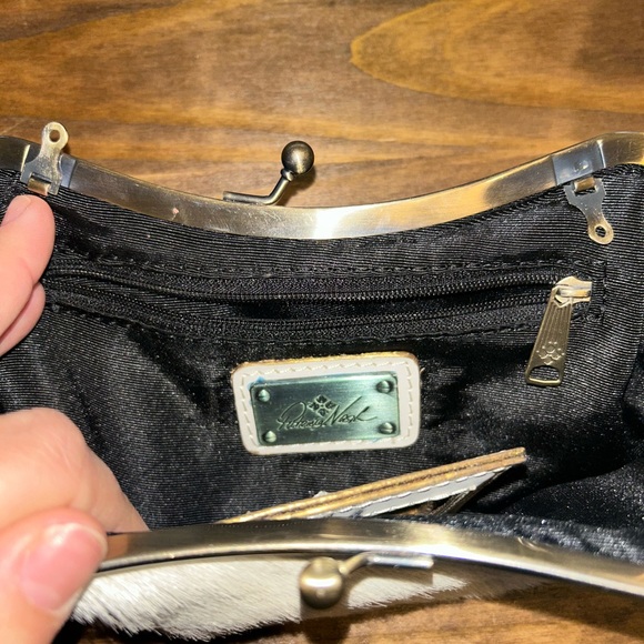 Patricia Nash white and metallic cowhide clutch - Picture 5 of 8